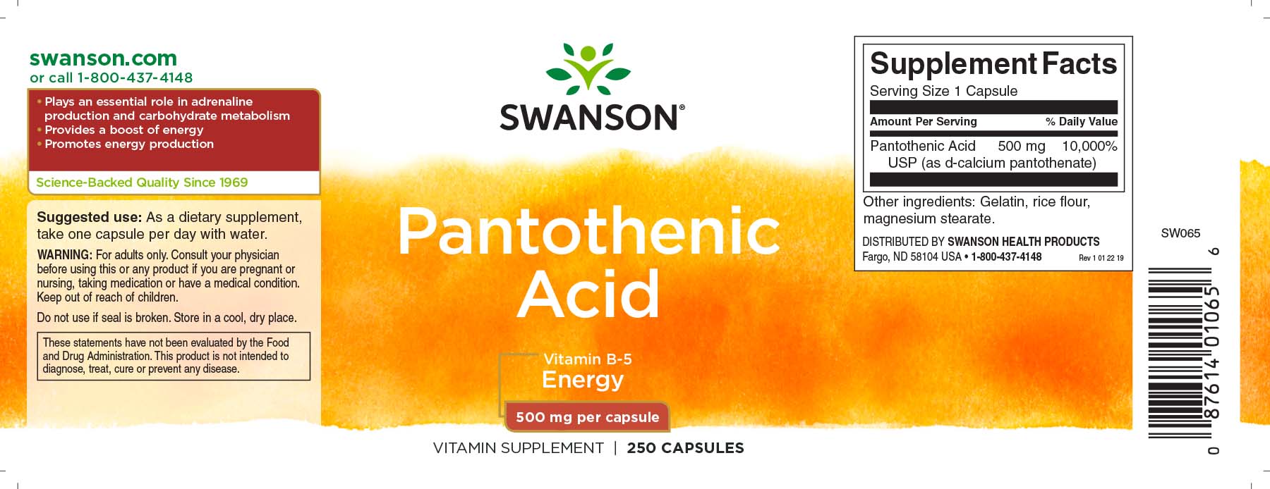 Ácido Pantotênico (Vitamina B-5)