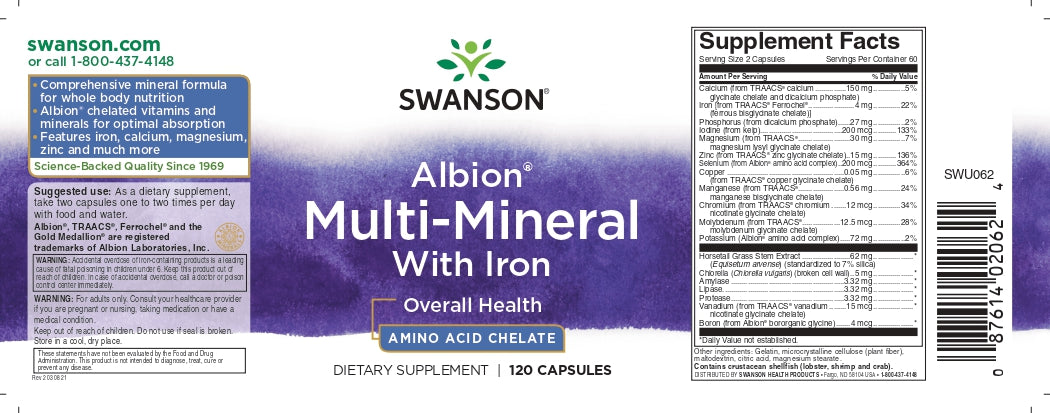 Albion Multi-Mineral Com Ferro